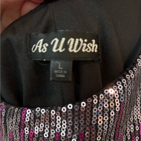 One shoulder sequin dress - Picture 2 of 2